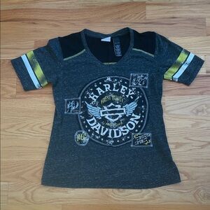 Harley-Davidson women's motorcycle black mesh shirt Moto small - medium